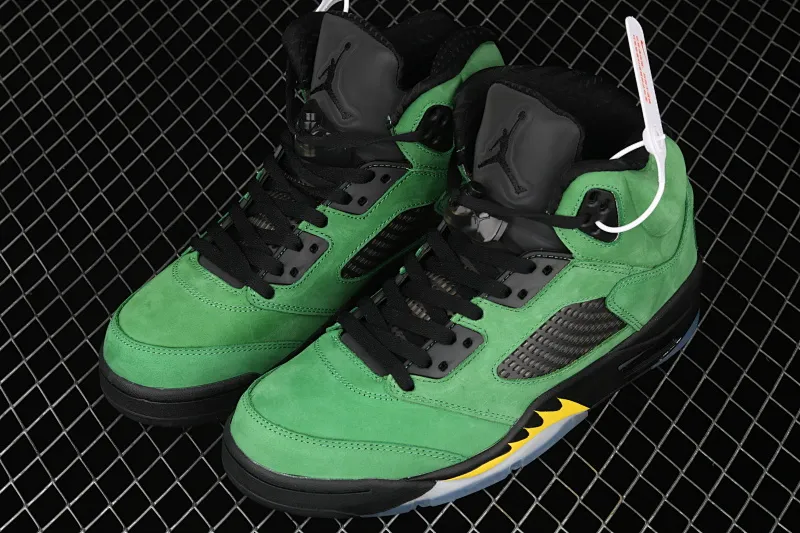 All categories Air Jordan Jordan series basketball shoes Air Jordan 5 Air Jordan 5 SE "Oregon Ducks" AJ5 Joe 5 Oregon Apple Green CK6631-307